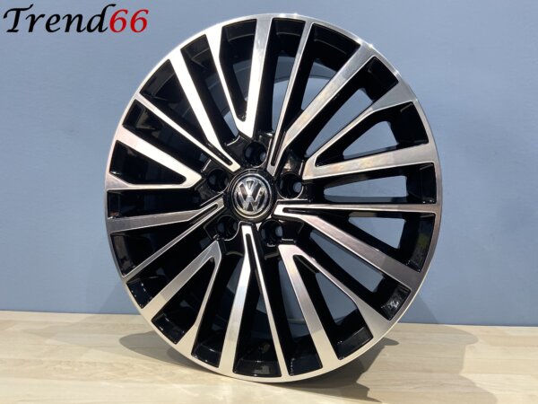 IMG_7150 18 Inch Velgen 5x120 - Vw Transporter Palmerston Look Verzwaard Hoogglans Zwart Gepolijst