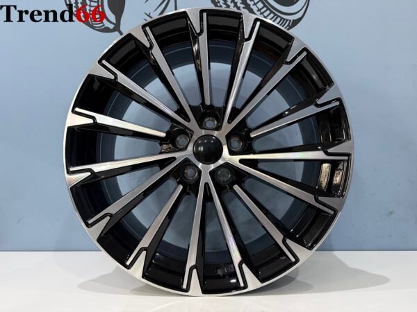 18inch 5x112 RS RF Look Velgen in Zwart Gepolijste kleur