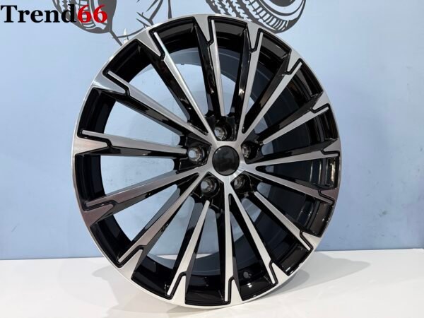18inch 5x112 RS RF Look Velgen in Zwart Gepolijste kleur