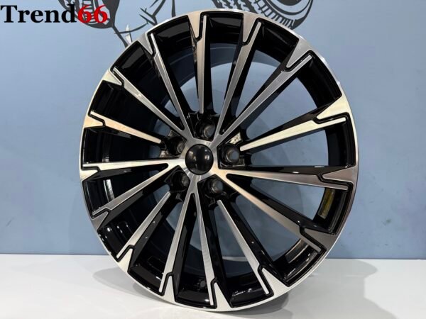 18inch 5x112 RS RF Look Velgen in Zwart Gepolijste kleur
