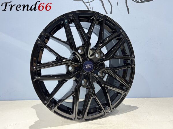 IMG_8614 18 Inch 5x160 Ford Transit Custom Verzwaarde Velgen Set Hoogglans Zwarte Kleur 2.7 3.1T