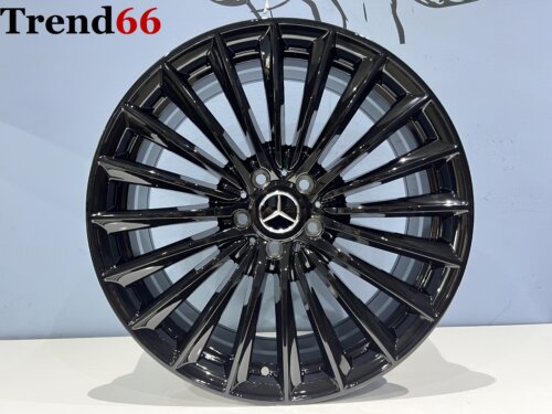 IMG_8870 18 Inch 5x112 2025 Nieuwste Model Veel Spaak AMG Look Velgen Set Hoogglans Zwart