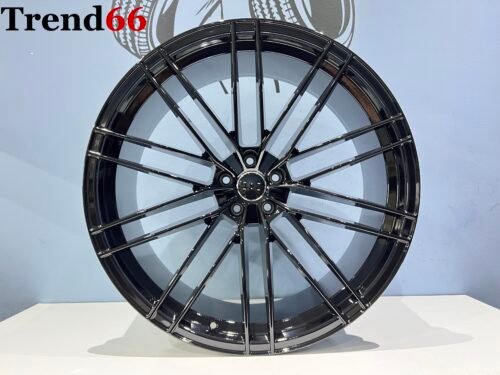 22 Inch 5x112 ABT Look Velgen Set in Hoogglans Zwart