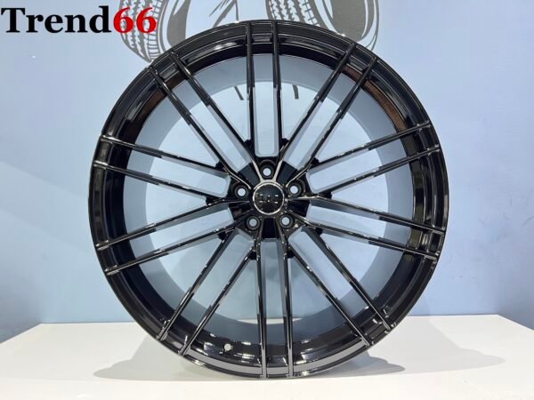 22 Inch 5x112 ABT Look Velgen Set in Hoogglans Zwart