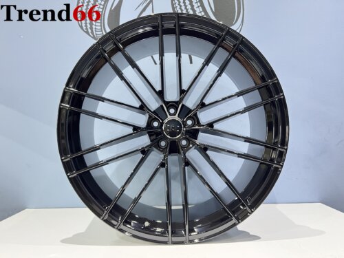 IMG_9031 22 Inch 5x112 Nieuwste model ABT Audi Look Velgen Set in Hoogglans Zwart