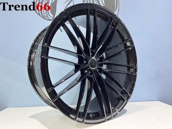 22 Inch 5x112 ABT Look Velgen Set in Hoogglans Zwart