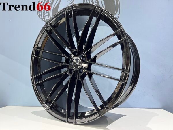 22 Inch 5x112 ABT Look Velgen Set in Hoogglans Zwart