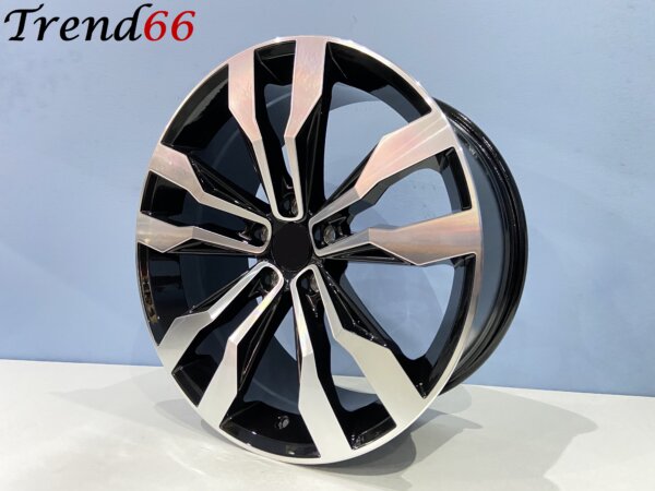 19 Inch 5x112 SUZUKA Look Velgen Set Hoogglans Zwart Gepolijste Kleur