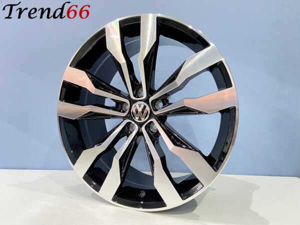 19 Inch 5x112 SUZUKA Look Velgen Set Hoogglans Zwart Gepolijste Kleur