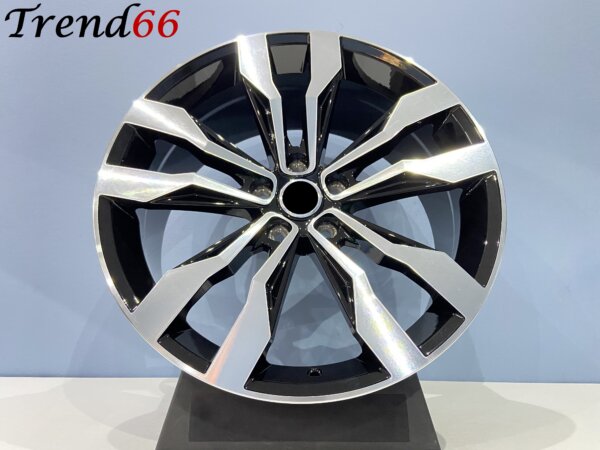19 Inch 5x112 SUZUKA Look Velgen Set Hoogglans Zwart Gepolijste Kleur