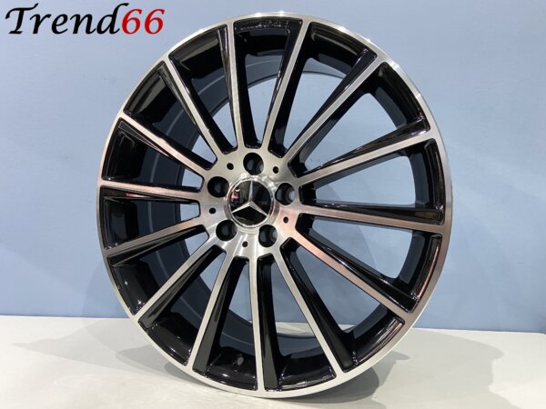 IMG_9160 18 Inch Velgen 5x112- Multispaak AMG Look Velgen Zwart Gepolijst