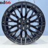 IMG_9188 18 Inch 6x120 Velgen Set Hoogglans Zwart Ford Transit Custom Vw Transporter 2025 + Axe Look