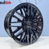 IMG_9190 18 Inch 6x120 Velgen Set Hoogglans Zwart Ford Transit Custom Vw Transporter 2025 + Axe Look