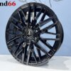 IMG_9192 18 Inch 6x120 Velgen Set Hoogglans Zwart Ford Transit Custom Vw Transporter 2025 + Axe Look